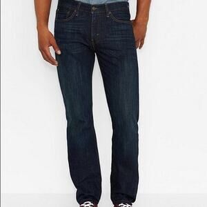 LEVI'S 514 Jeans Mens Straight Leg Jeans Indigo Wash 0765 34 X 32